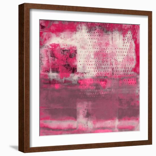 What a Color Art Series Abstract V-Ricki Mountain-Framed Art Print