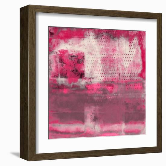 What a Color Art Series Abstract V-Ricki Mountain-Framed Art Print