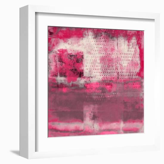 What a Color Art Series Abstract V-Ricki Mountain-Framed Art Print