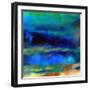 What a Color Art Series Abstract X-Ricki Mountain-Framed Art Print