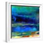 What a Color Art Series Abstract X-Ricki Mountain-Framed Art Print