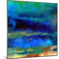 What a Color Art Series Abstract X-Ricki Mountain-Mounted Art Print