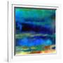 What a Color Art Series Abstract X-Ricki Mountain-Framed Art Print