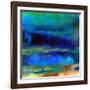 What a Color Art Series Abstract X-Ricki Mountain-Framed Art Print