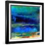 What a Color Art Series Abstract X-Ricki Mountain-Framed Art Print