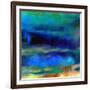 What a Color Art Series Abstract X-Ricki Mountain-Framed Art Print