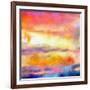 What a Color Art Series Abstract-Ricki Mountain-Framed Art Print