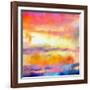 What a Color Art Series Abstract-Ricki Mountain-Framed Art Print