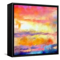 What a Color Art Series Abstract-Ricki Mountain-Framed Stretched Canvas