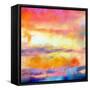 What a Color Art Series Abstract-Ricki Mountain-Framed Stretched Canvas