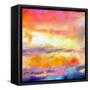 What a Color Art Series Abstract-Ricki Mountain-Framed Stretched Canvas