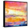 What a Color Art Series Abstract-Ricki Mountain-Framed Stretched Canvas