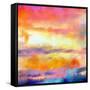 What a Color Art Series Abstract-Ricki Mountain-Framed Stretched Canvas