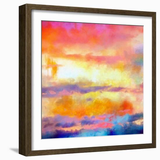 What a Color Art Series Abstract-Ricki Mountain-Framed Art Print