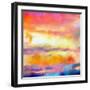 What a Color Art Series Abstract-Ricki Mountain-Framed Art Print