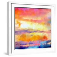 What a Color Art Series Abstract-Ricki Mountain-Framed Art Print