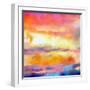 What a Color Art Series Abstract-Ricki Mountain-Framed Art Print