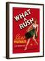 What a Rush - Vegetable Crate Label-Lantern Press-Framed Art Print