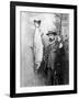 What a Whopper! a Victorian Gentleman Stands Proudly Next to the Salmon He Has Caught-null-Framed Photographic Print