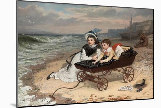 What are the Wild Waves Saying?-Charles Wynne Nicholls-Mounted Giclee Print