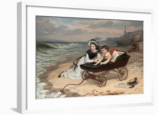 What are the Wild Waves Saying?-Charles Wynne Nicholls-Framed Giclee Print