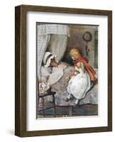 'What Big Eyes You Have, Grandmother!' Said She-William Henry Margetson-Framed Giclee Print