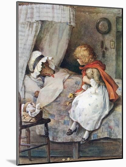 'What Big Eyes You Have, Grandmother!' Said She-William Henry Margetson-Mounted Giclee Print