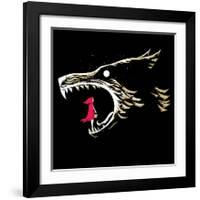 What Big Teeth You Have-Michael Buxton-Framed Art Print