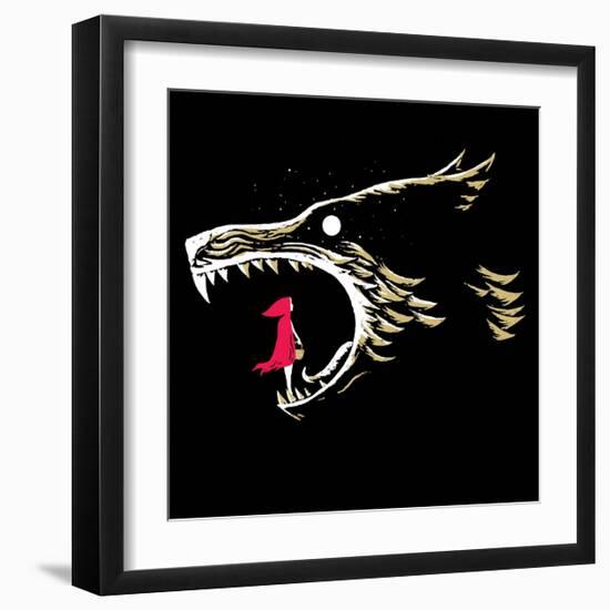 What Big Teeth You Have-Michael Buxton-Framed Art Print