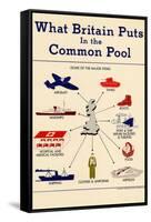 What Britain Puts in the Common Pool WWII War Propaganda Art Print Poster-null-Framed Stretched Canvas