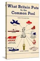 What Britain Puts in the Common Pool WWII War Propaganda Art Print Poster-null-Stretched Canvas