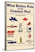 What Britain Puts in the Common Pool WWII War Propaganda Art Print Poster-null-Framed Poster