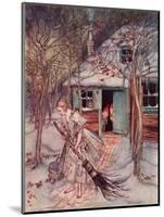 What Did She Find There But Real Ripe Strawberries. Illustration by Arthur Rackham from Grimm's…-null-Mounted Giclee Print