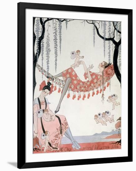 What Do Young Women Dream Of? 1918-Georges Barbier-Framed Giclee Print