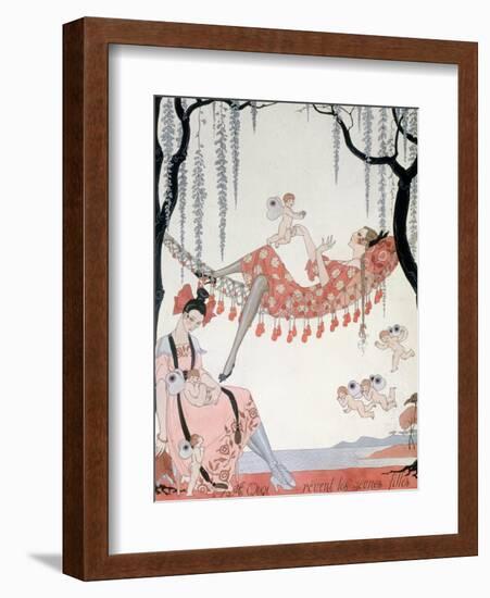 What Do Young Women Dream Of? 1918-Georges Barbier-Framed Giclee Print