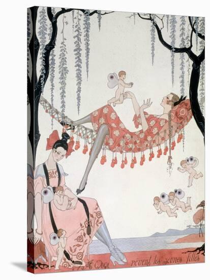 What Do Young Women Dream Of? 1918-Georges Barbier-Stretched Canvas
