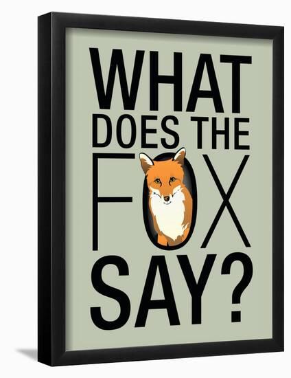 What Does the Fox Say?-null-Framed Poster