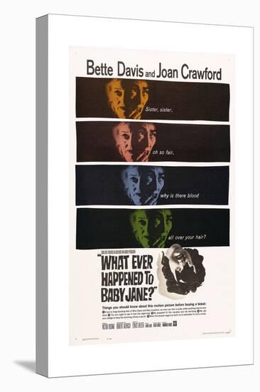 What Ever Happened To Baby Jane?, 1962, Directed by Robert Aldrich-null-Stretched Canvas