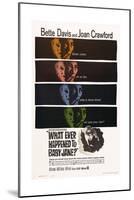 What Ever Happened To Baby Jane?, 1962, Directed by Robert Aldrich-null-Mounted Giclee Print