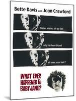 What Ever Happened To Baby Jane?, 1962, Directed by Robert Aldrich-null-Mounted Giclee Print