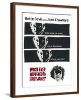 What Ever Happened To Baby Jane?, 1962, Directed by Robert Aldrich-null-Framed Giclee Print