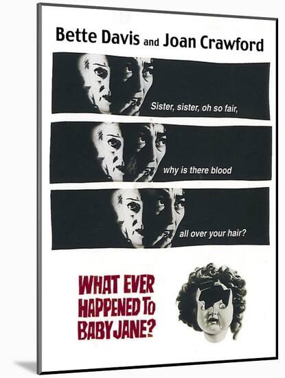 What Ever Happened To Baby Jane?, 1962, Directed by Robert Aldrich-null-Mounted Giclee Print