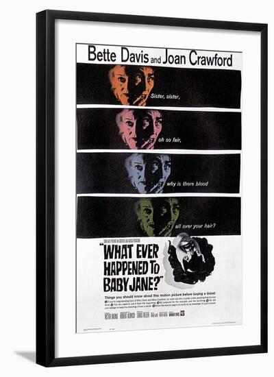 What Ever Happened to Baby Jane?, Bette Davis, Joan Crawford, 1962-null-Framed Art Print