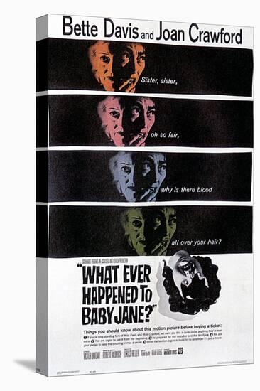 What Ever Happened to Baby Jane?, Bette Davis, Joan Crawford, 1962-null-Stretched Canvas