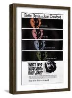 What Ever Happened to Baby Jane?, Bette Davis, Joan Crawford, 1962-null-Framed Art Print