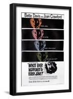 What Ever Happened to Baby Jane?, Bette Davis, Joan Crawford, 1962-null-Framed Art Print