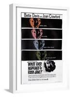 What Ever Happened to Baby Jane?, Bette Davis, Joan Crawford, 1962-null-Framed Art Print