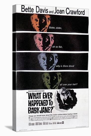 What Ever Happened to Baby Jane?, Bette Davis, Joan Crawford, 1962-null-Stretched Canvas