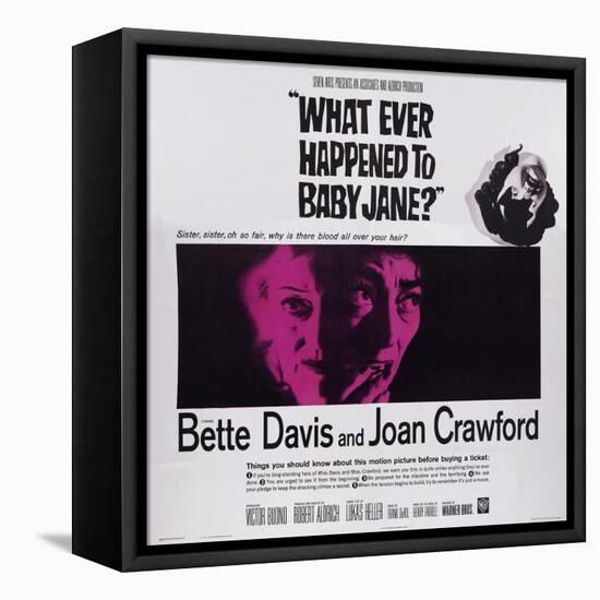 What Ever Happened to Baby Jane?, from Left: Bette Davis, Joan Crawford, 1962-null-Framed Stretched Canvas