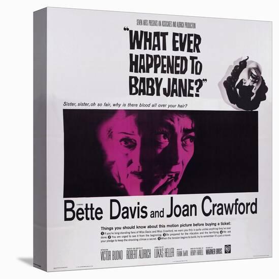 What Ever Happened to Baby Jane?, from Left: Bette Davis, Joan Crawford, 1962-null-Stretched Canvas